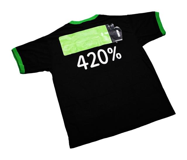 420 black tee by INCIMA