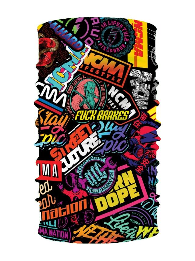 Stickerbomb full-sub balaclava by INCIMA